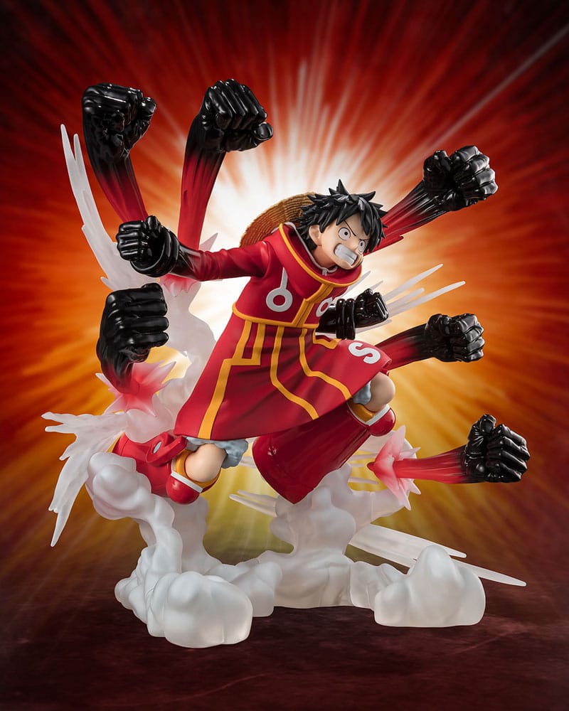 One Piece Figuarts ZERO Extra Battle PVC Statue Monkey D. Luffy -Gum Gum Hawk Gatling- 19 cm P034391