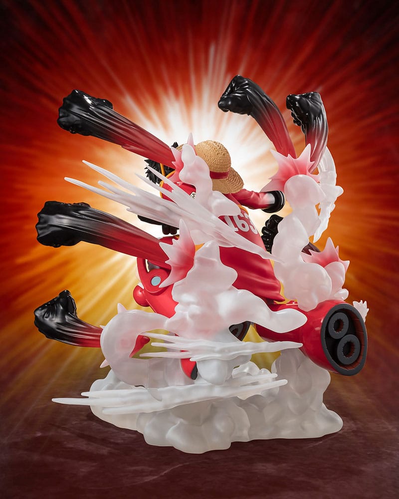 One Piece Figuarts ZERO Extra Battle PVC Statue Monkey D. Luffy -Gum Gum Hawk Gatling- 19 cm P034391