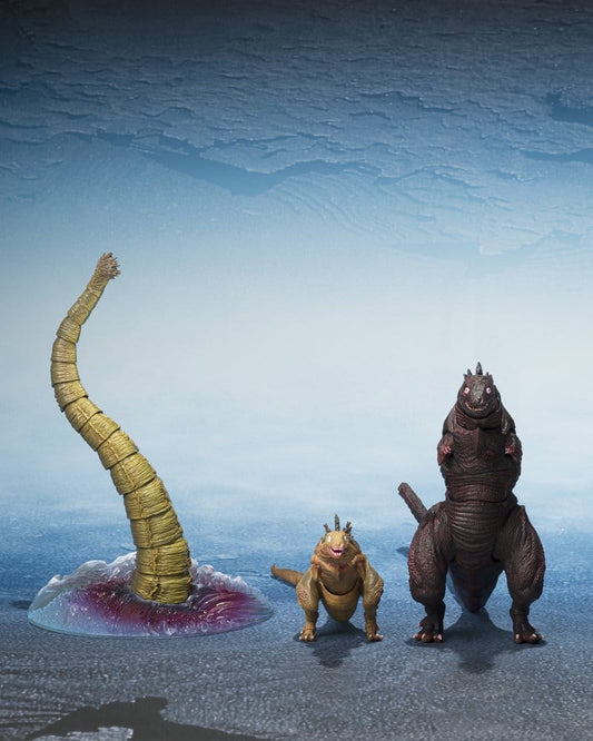 Godzilla 2016 S.H.MonsterArts Action Figures 3-Pack The Second Form, Thrid Form, Giant Unidentified Creature Set P072719