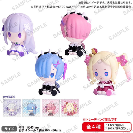 Re:Zero Starting Life in Another World Petatto Clockworks PVC Figures Mascot Box Ver. 4 cm Assortment (6) P034554
