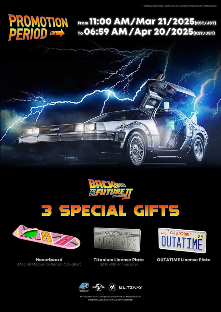Back to the Future II Premium UMS vehicle 1/6 Time Machine 74 cm P034613