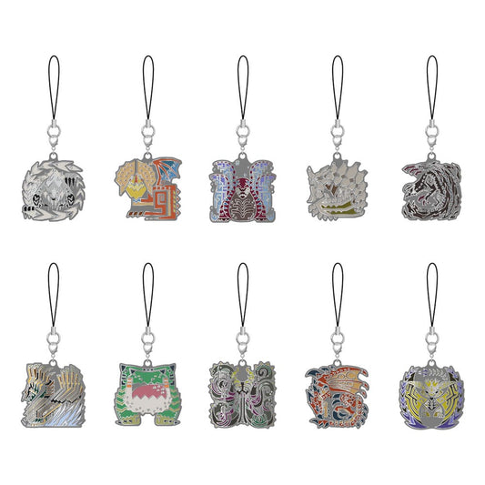 Monster Hunter Wilds Metal Keychain Monster Icon 5 cm Assortment (10) P034681
