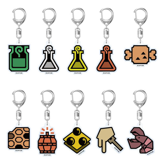 Monster Hunter Wilds Acryl Keychains Item Icon 6 cm  Assortment (10) P034682