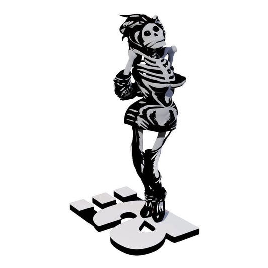 Die Ärzte  Statue 1/10 Gwendoline Skelett 17 cm P034716
