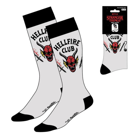Stranger Things Socks Hellfire Club White 38-45