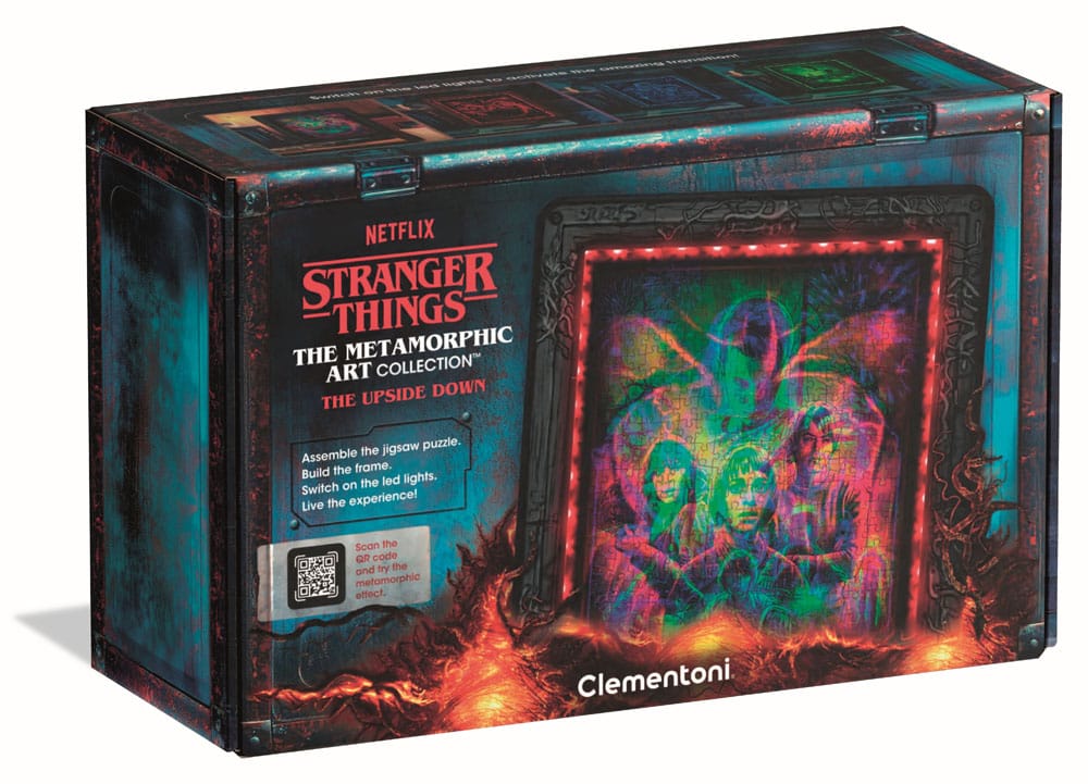 Stranger Things Metamorphic Art Collection Jigsaw Puzzle with Light-Up Effect The Upside (520 pieces) P068157