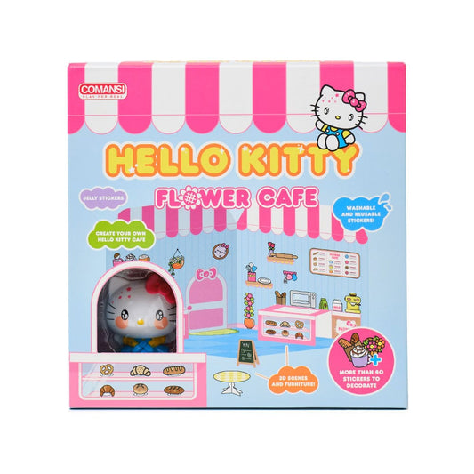 Hello Kitty and Friends Mini figure Sticker House Hello Kitty Flower Cafe P067895