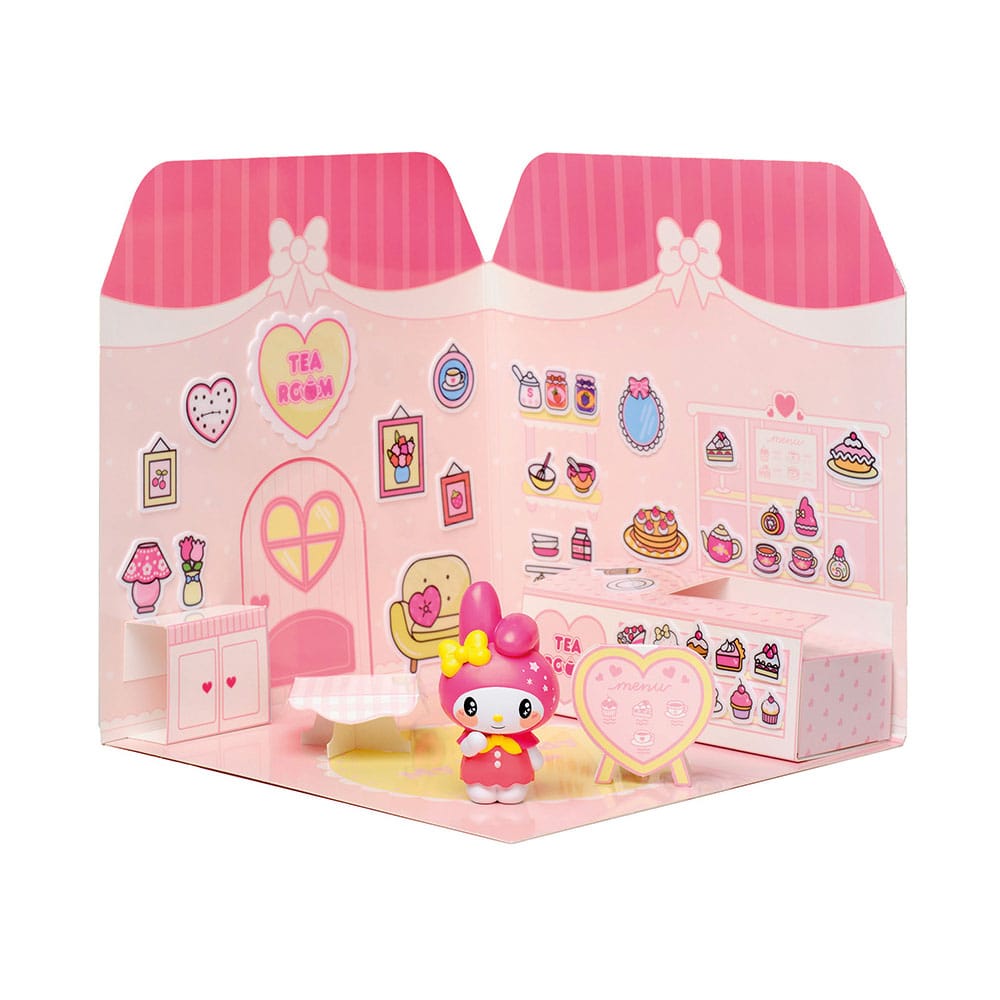 Hello Kitty and Friends Mini figure Sticker House My Melody Tea Room P067897