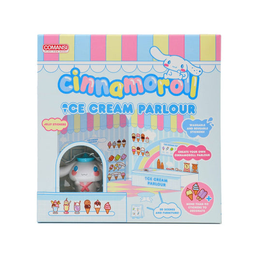 Hello Kitty and Friends Mini figure Sticker House Cinnamoroll Ice Cream Parlour P067898