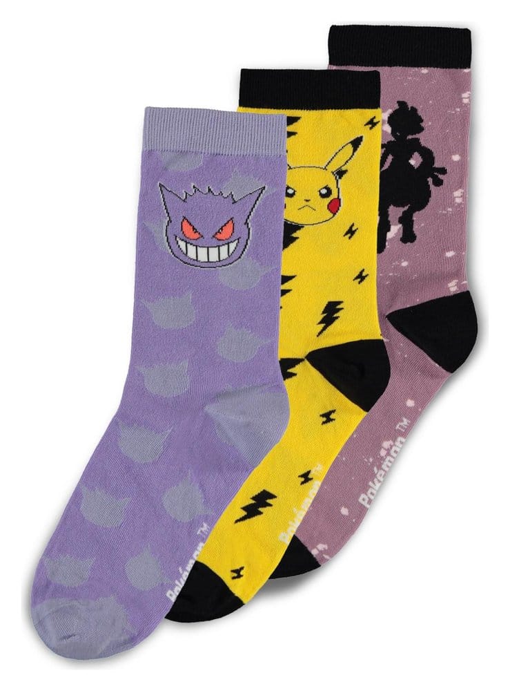 Pokemon Socks 3-Pack Crew 43-46 P071815