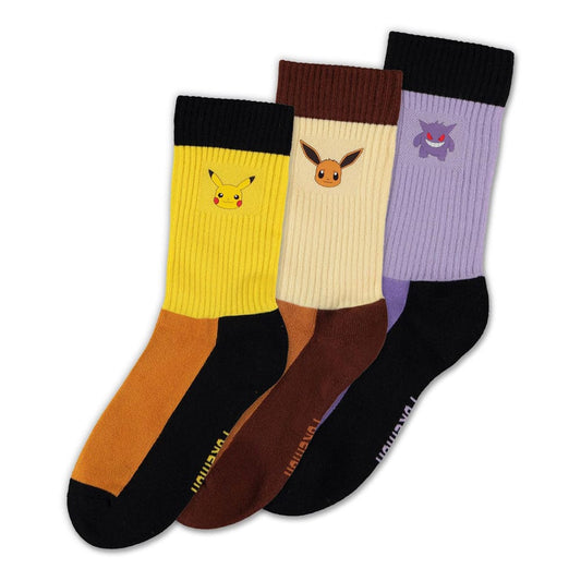 Pokemon Socks 3-Pack Starter Pokemon 43-46