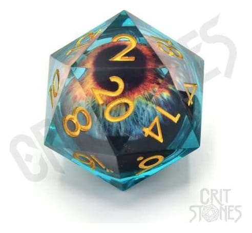 CritStones Liquid Core Dice D20 Eye of the Oracle 3 cm P071129