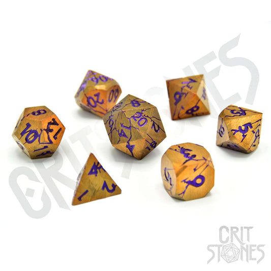 CritStones Metal Dice Set Shattered Sigils (7) P035549