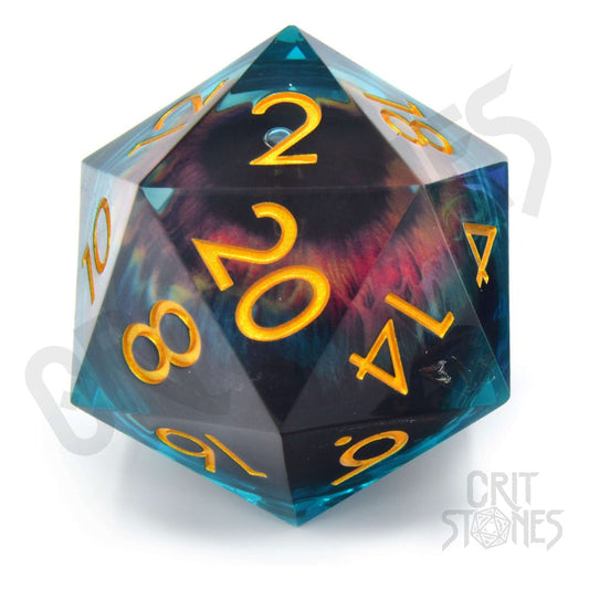 CritStones Liquid Core Dice D20 Eye of the Oracle 5 cm P035557
