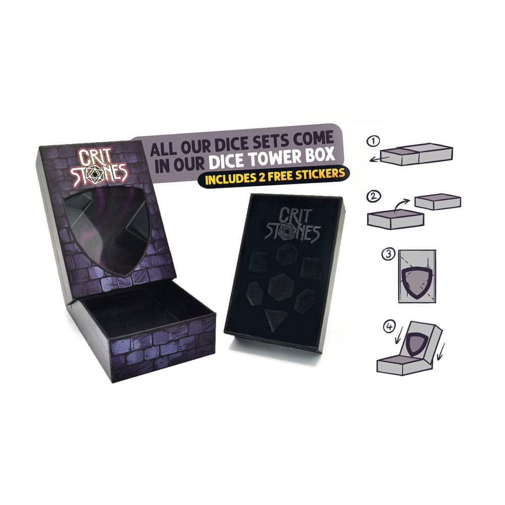 CritStones Metal Dice Set Unholy Bane (7) P035559