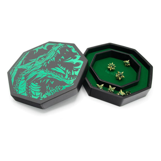CritStones Arena Dice Tray Green Dragon P035562