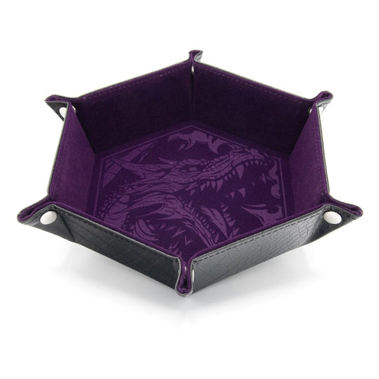 CritStones Folding Dice Tray Dragon Skin Edition Purple P035565