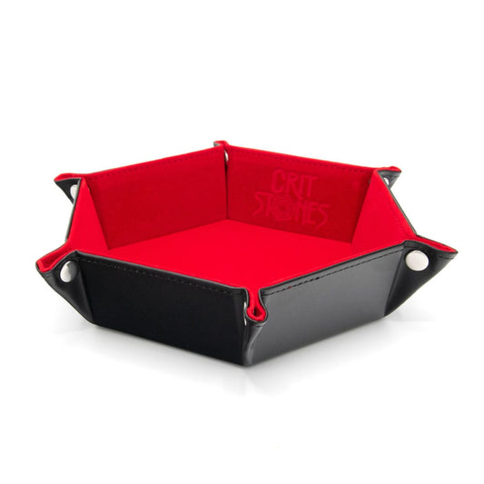 CritStones Folding Dice Tray Red P035569