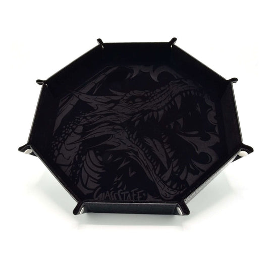 CritStones Folding Dice Tray Dragon Skin XL Edition Black P035571
