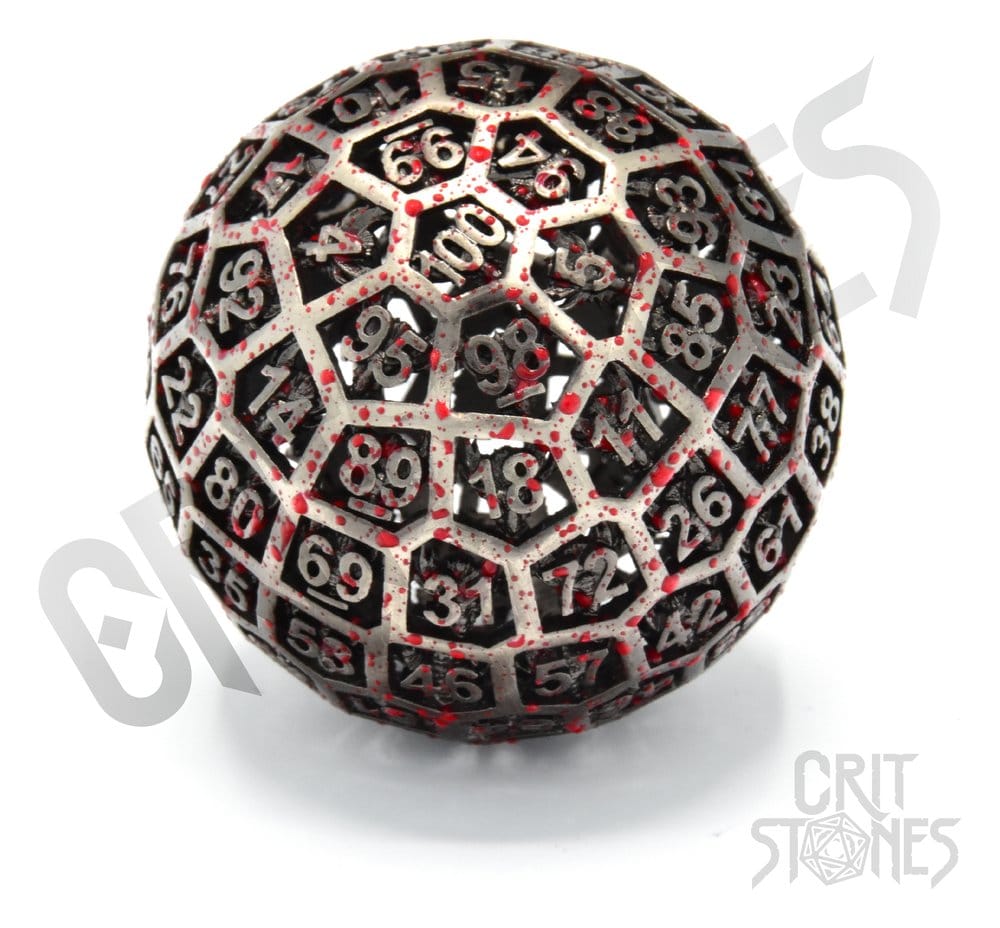 CritStones Hollow Metal Dice D100 Centigrave P071144