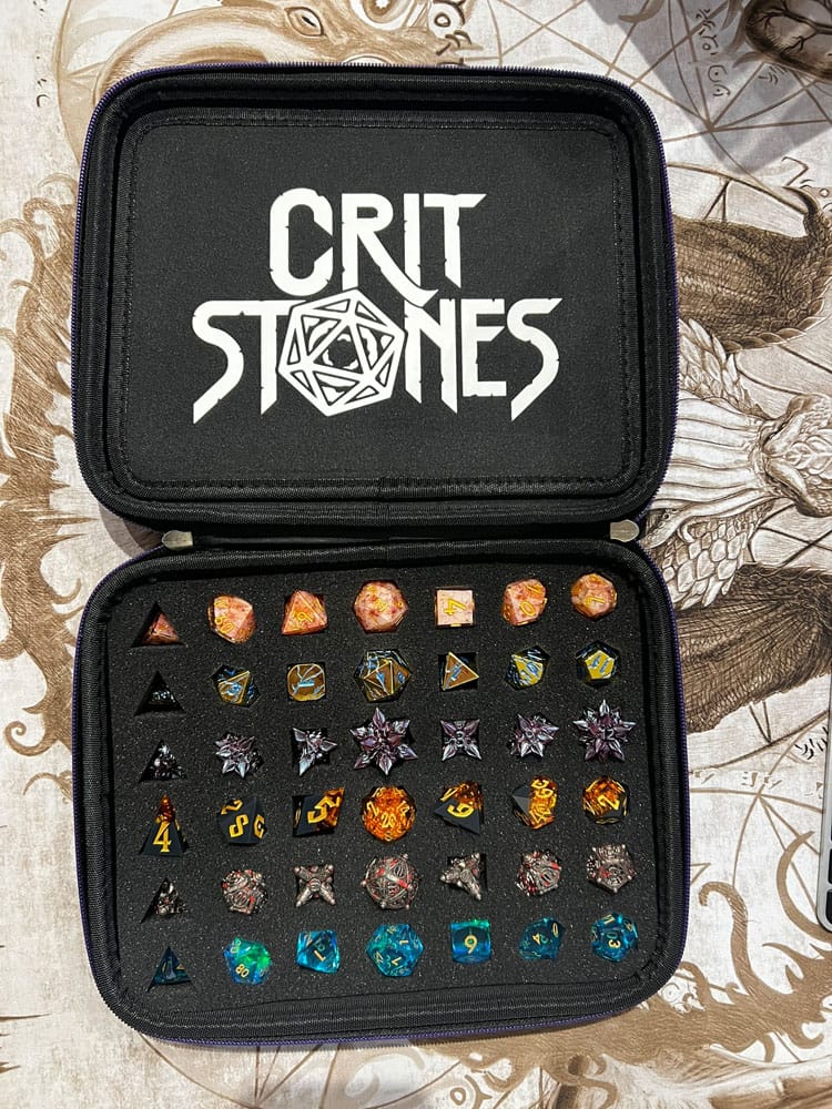 CritStones Dice Case Arcanum Purple P067062