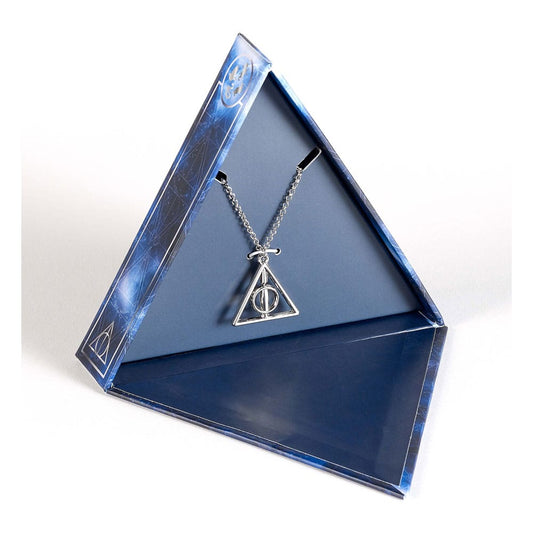 Harry Potter: Deathly Hallows spinning Necklace Gift Set (Silver Tone) P035582