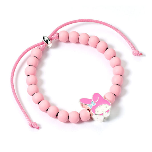 Hello Kitty Bracelet pink beads with My Melody Charm 21 cm P035588
