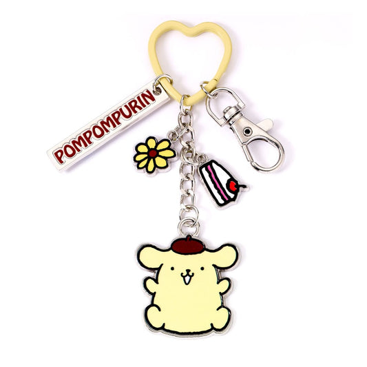 Hello Kitty Key Chain with Pompompurin Charms 15 cm P035595