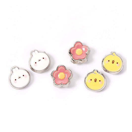 Molang Stud Earrings 3-pack Molang and Piu Piu P065675