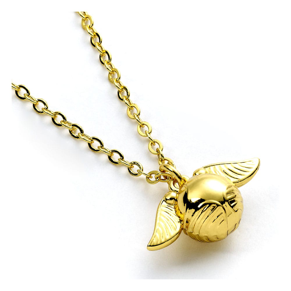 Harry Potter Necklace Golden Snitch Charm (Golden Tone) P035700