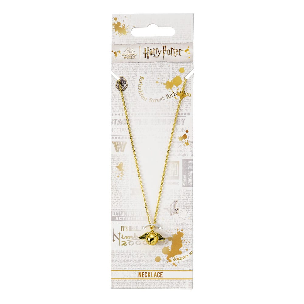 Harry Potter Necklace Golden Snitch Charm (Golden Tone) P035700