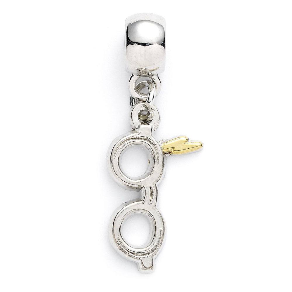Harry Potter Charm Lightning Bolt with Glasses (silver plated) P035606