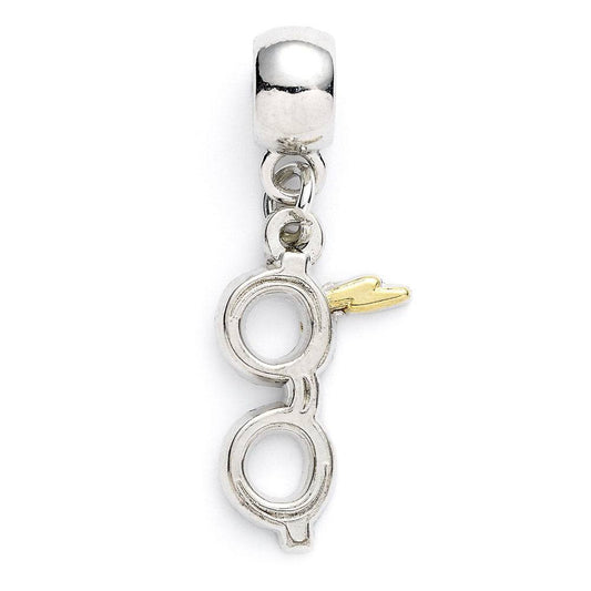 Harry Potter Charm Lightning Bolt with Glasses (silver plated) P035606