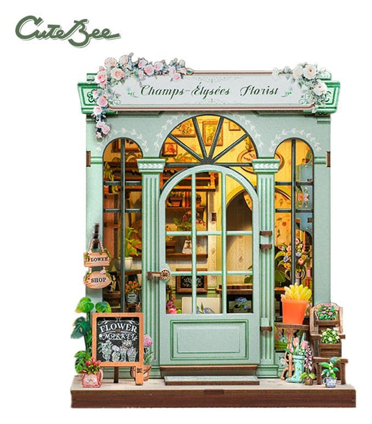 Miniature House Model Kit Champs-Elysees Florist 18 x 16 cm P073225
