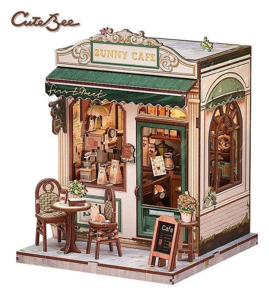 Miniature House Model Kit Sunny Cafe 20 x 16 cm P073228