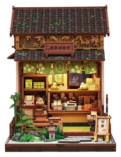 Miniature House Model Kit Kanmi-dokoro Kurihara 19 x 15 cm P073232