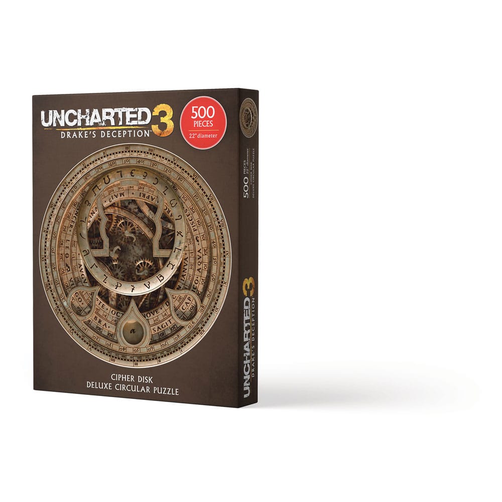 Uncharted Jigsaw Puzzle Cipher Disk Circular Deluxe (500 pieces) P035836