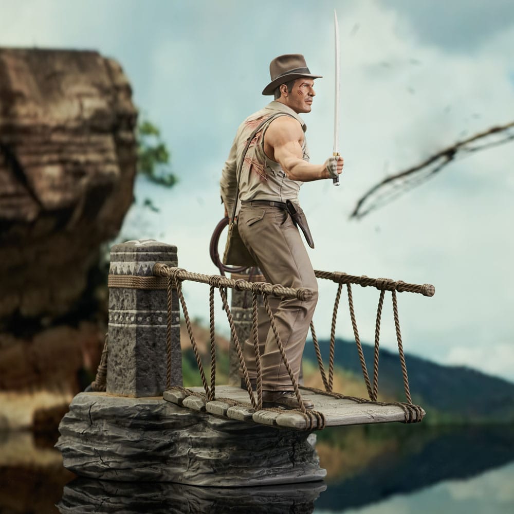 Indiana Jones and the Temple of Doom Deluxe Gallery PVC Statue Rope Bridge 28 cm P036013