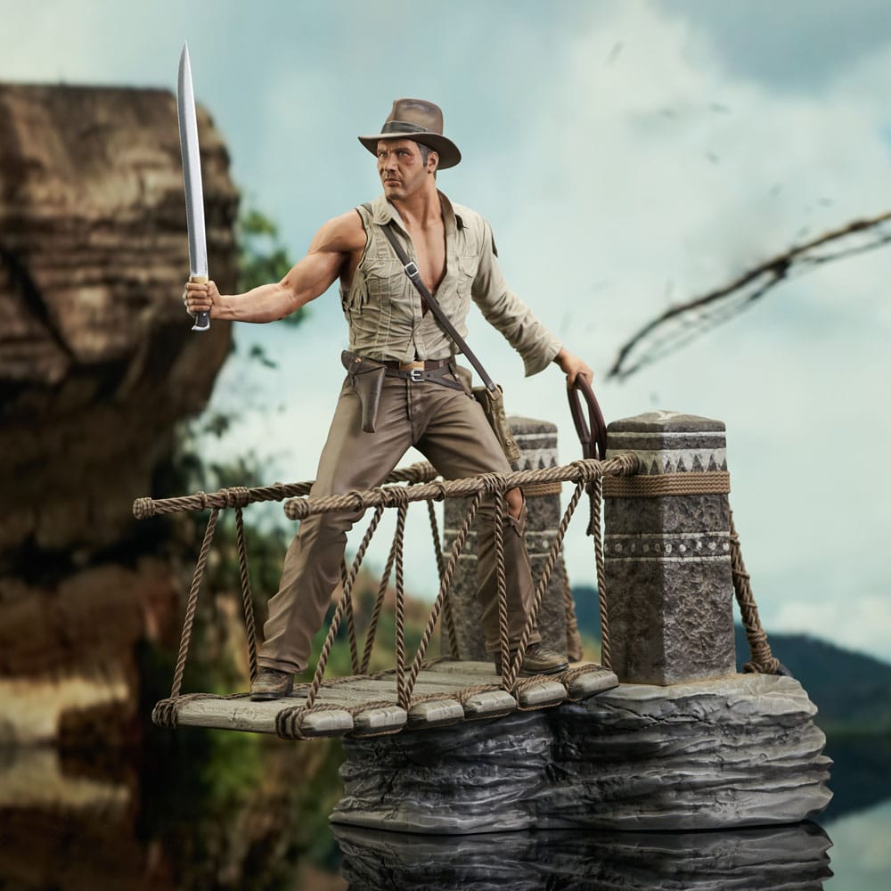 Indiana Jones and the Temple of Doom Deluxe Gallery PVC Statue Rope Bridge 28 cm P036013