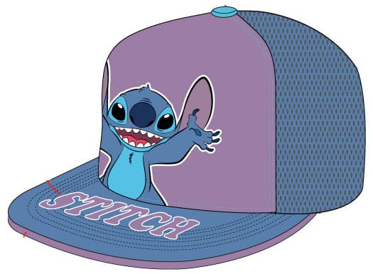 Lilo & Stitch Curved Bill Cap Stitch Standing P036068