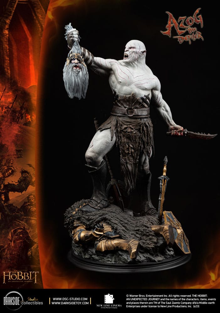 The Hobbit MS Series Statue 1/3 Azog The Defiler John Howe Signature Edition Edition 90 cm P036199
