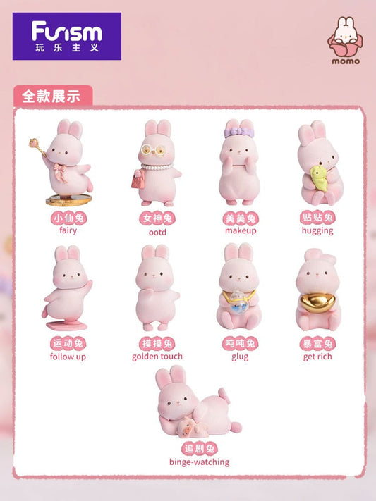 Momo Bunny Daily Series Mini Figures 9 cm Display (9) P036268