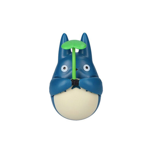 My Neighbor Totoro Round Bottomed Figurine Mid Totoro with leaf 6 cm P036339