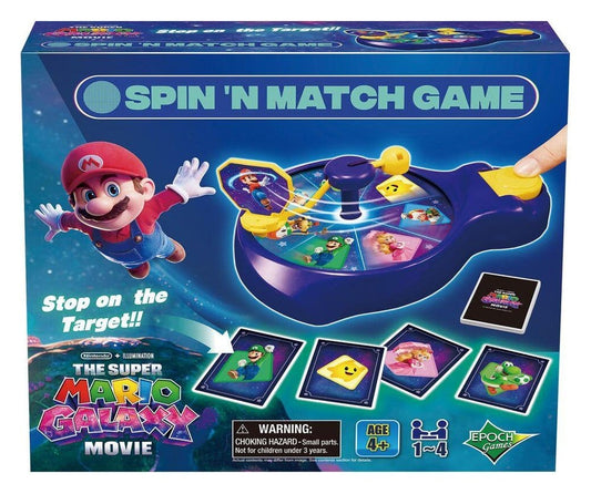 Super Mario game Galaxy Movie Spin'n Match P074494