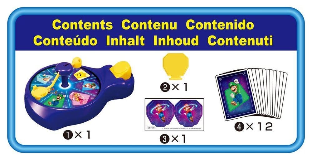 Super Mario game Galaxy Movie Spin'n Match P074494