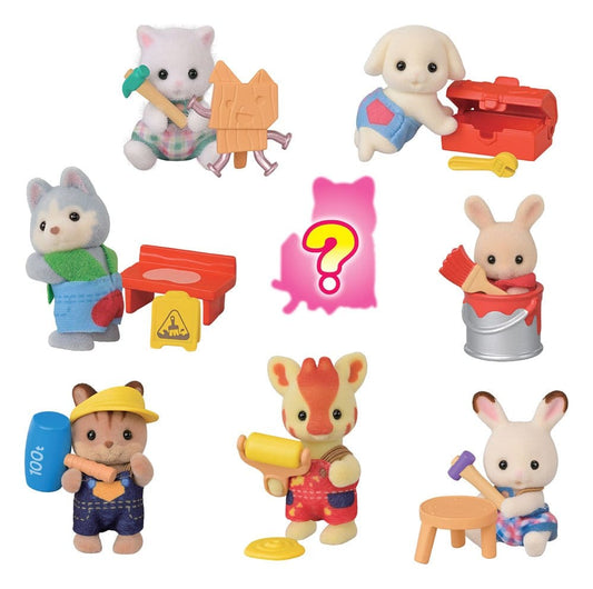 Sylvanian Families: Construction site baby friends Surprise Bag figure 5 cm Display (16) P073871