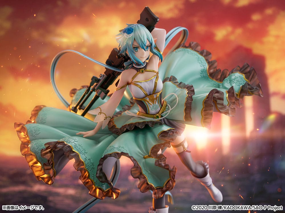 Sword Art Online SHIBUYA SCRAMBLE FIGURE PVC Statue 1/7 Sinon Crystal Dress Ver. 29 cm P036479