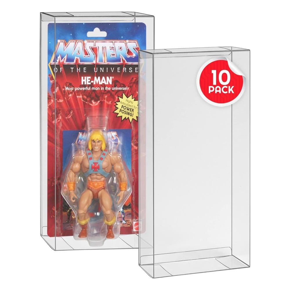 PET Protectors 10-Pack for Masters of the Universe Origins Power Posing (Carded) Box Figures P036523