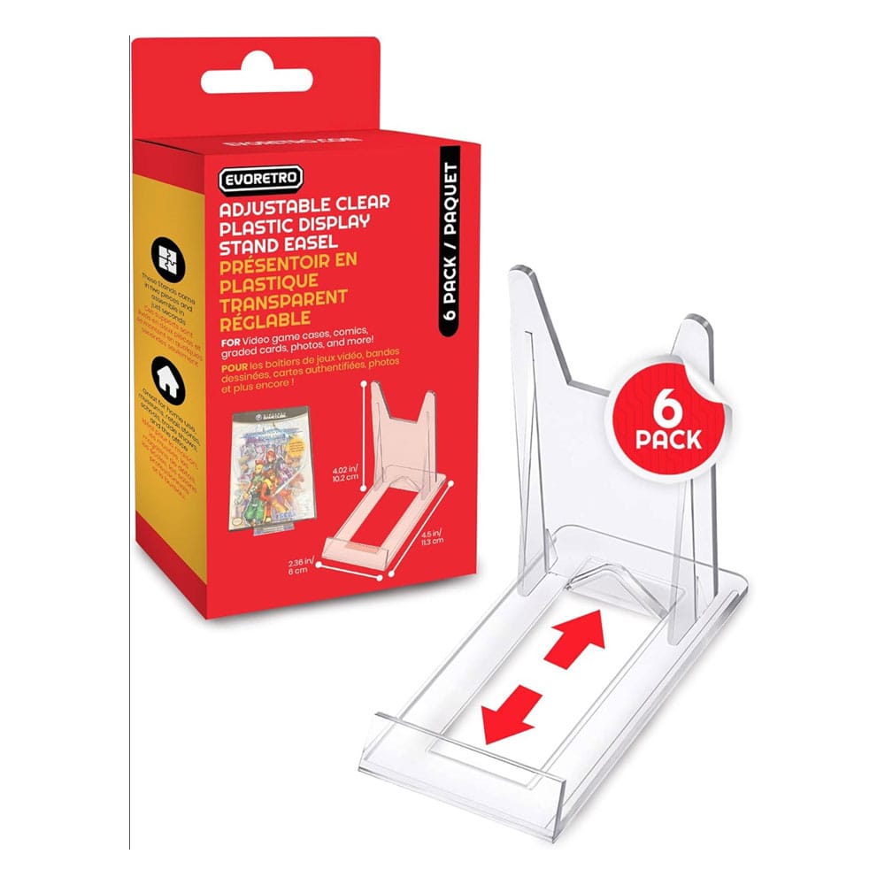Adjustable Easel Stand 6-Pack Compatible with Video Game Cases P036525