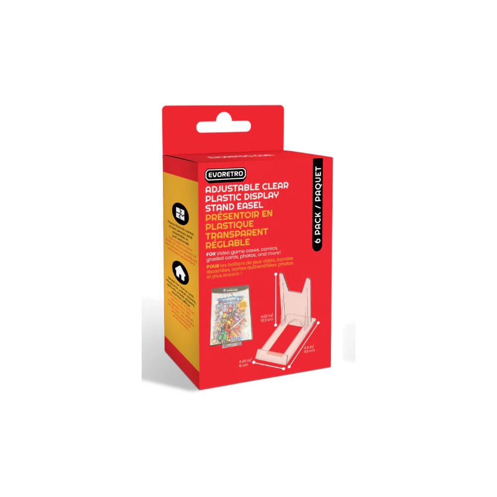 Adjustable Easel Stand 6-Pack Compatible with Video Game Cases P036525
